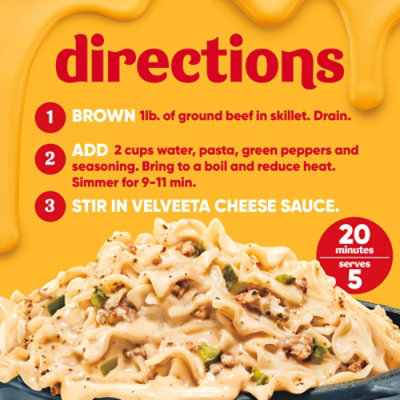 Velveeta Skillets Philly Cheesesteak Style One Pan Dinner Kit Box - 12.2 Oz - Image 5