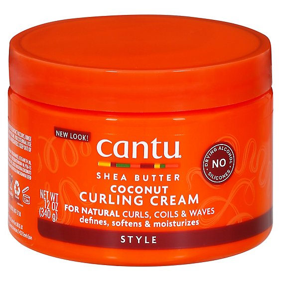 Cantu Shea Butter Cream Coconut Curling for Natural Hair - 12 Oz