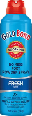 GOLD BOND Medicated No Mess Foot Powder Spray - 1-7 Oz - Image 2