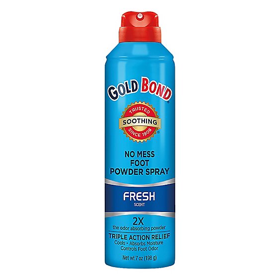 GOLD BOND Medicated No Mess Foot Powder Spray - 1-7 Oz