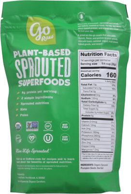 Go Raw 100% Organic Sprouted Celtic Sea Salt Pumpkin Seeds - 1 Lb - Image 6