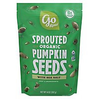 Go Raw 100% Organic Sprouted Celtic Sea Salt Pumpkin Seeds - 1 Lb - Image 1