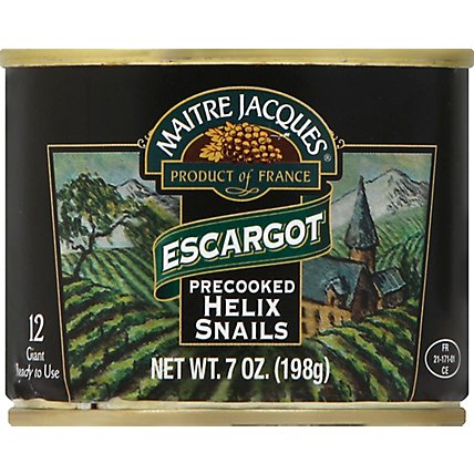 Maitre Jacques Helix Snails Precooked Escargot 12 Count - 7 Oz - Image 2