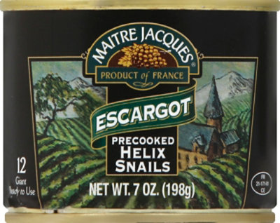 Maitre Jacques Helix Snails Precooked Escargot 12 Count - 7 Oz - Image 2