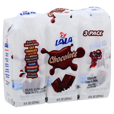 Lala Chocolala Milk Chocolate Low Fat - 3-8.25 Fl. Oz. - Pavilions