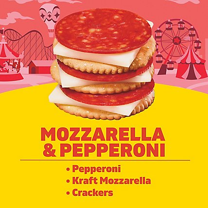Lunchables Lunch Combinations Pepperoni & Mozzarella Made With Pork Chicken & Beef - 2.25 Oz - Image 3
