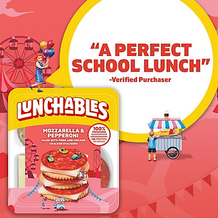 Lunchables Lunch Combinations Pepperoni & Mozzarella Made With Pork Chicken & Beef - 2.25 Oz - Image 6