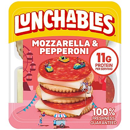 Lunchables Pepperoni & Mozzarella Cheese Snack Kit with Crackers Tray - 2.25 Oz - Image 4