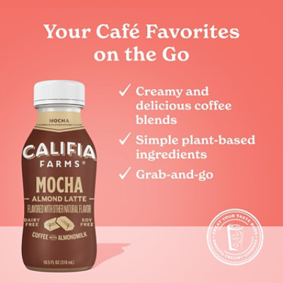 Califia Farms Mocha Cold Brew Coffee with Almond Milk - 10.5 Fl. Oz. - Image 5