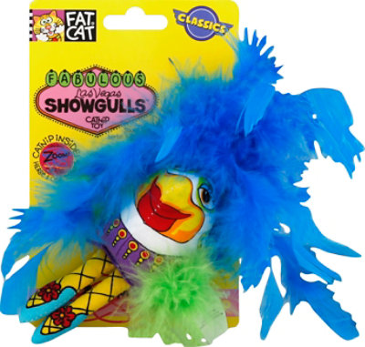 Fat Cat Catnip Toy Fabulous Las Vegas Showgulls Card - Each - Image 2