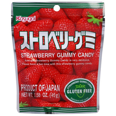 Kasugai Gummy Pouch Strawberry - 1.76 Oz - Image 3