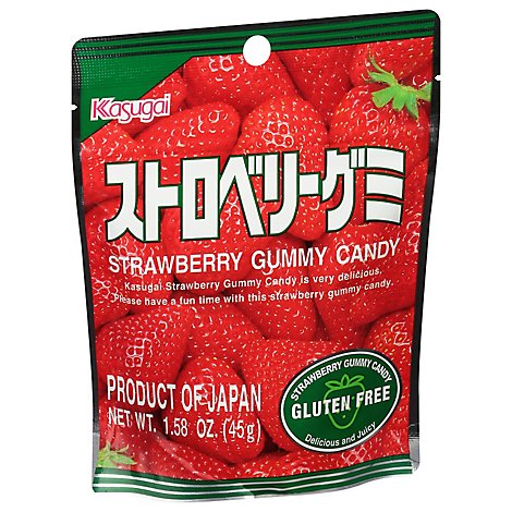 Kasugai Gummy Pouch Strawberry - 1.76 Oz