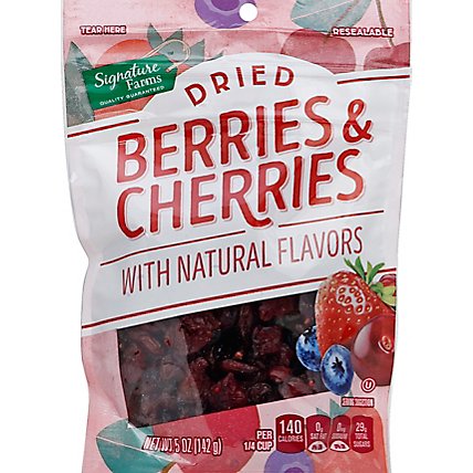 Signature Farms Berries & Cherries Dried - 5 Oz - Image 2