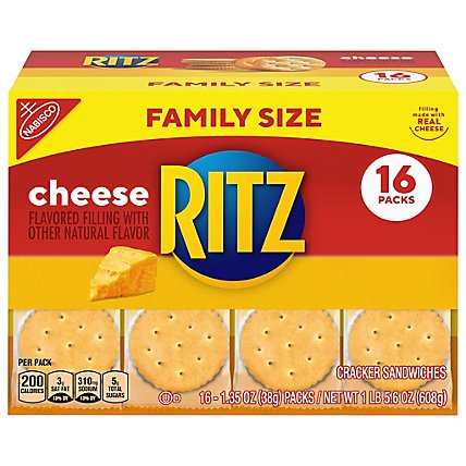 RITZ Crackers Sandwiches Cheese - 16-1.35 Oz - Image 1
