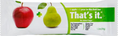 Thats It Apple Pear Fruit Bar - 1.2 Oz - Image 2