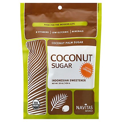 Navitas Naturals Indonesian Sweetener Coconut Palm Sugar - 16 Oz - Image 1