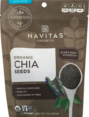 Navitas Naturals Chia Seeds - 8 Oz - Image 2