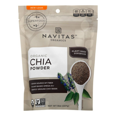 Navitas Naturals Chia Powder Sprouted - 8 Oz - Image 1