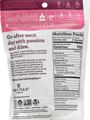 Navitas Naturals Sun Bried Goji Berries - 8 Oz - Image 6