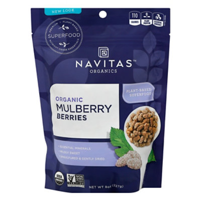 Navitas Naturals Sun Bried White Mulberries - 8 Oz - Image 3