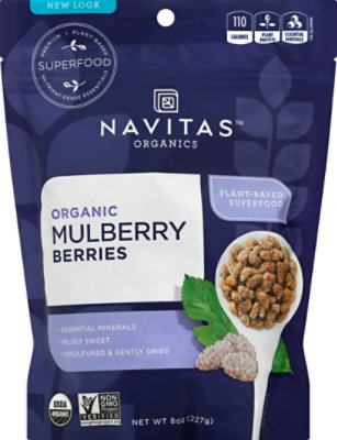 Navitas Naturals Sun Bried White Mulberries - 8 Oz - Image 2