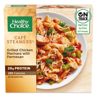 Healthy Choice Cafe Steamers Chicken Grilled Marinara with Parmesan - 9.5 Oz