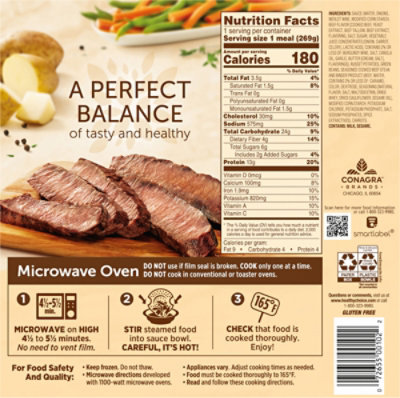 Healthy Choice Cafe Steamers Beef Merlot Frozen Meal - 9.5 Oz - Image 6