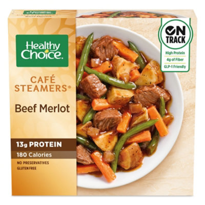 Healthy Choice Cafe Steamers Beef Merlot Frozen Meal - 9.5 Oz - Image 1