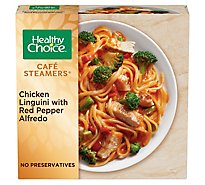 Healthy Choice Cafe Steamers Chicken Linguini With Red Pepper Alfredo Frozen Meal - 9.8 Oz