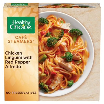 Healthy Choice Cafe Steamers Chicken Linguini with Red Pepper Alfredo - 9.8 Oz