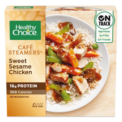 Healthy Choice Cafe Steamers Sweet Sesame Glazed Chicken Frozen Meal - 9.75 Oz - Image 1