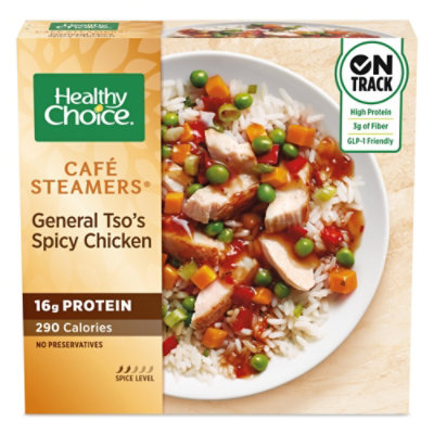 Healthy Choice Cafe Steamers General Tsos Spicy Chicken Frozen Meal - 10.3 Oz - Image 1