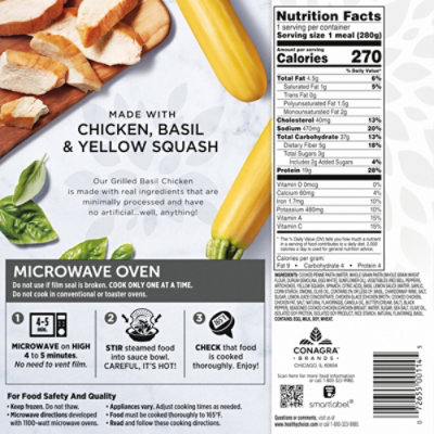 Healthy Choice Simply Steamers Grilled Basil Chicken Frozen Meal - 9.9 Oz - Image 6