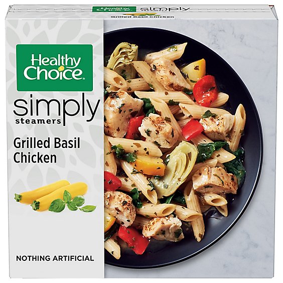 Healthy Choice Simply Steamers Grilled Basil Chicken Frozen Meal - 9.9 Oz
