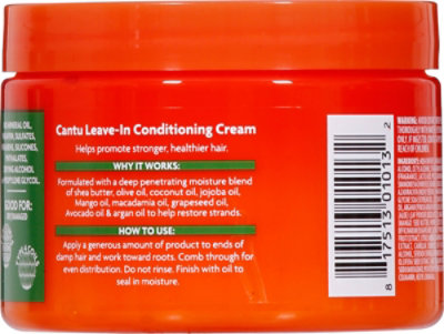 Cantu Shea Butter Cream Leave-In Conditioning For Natural Hair - 12 Oz - Image 5