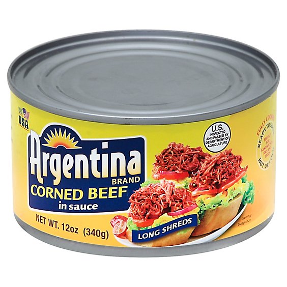 Argentina Corned Beef Long Shreds In Sauce - 12 Oz