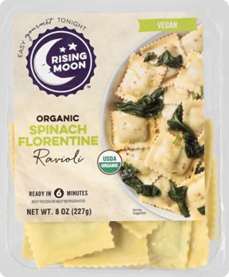 Rising Moon Organics Vegan Spinach Florentine Ravioli - 8 Oz - Image 2