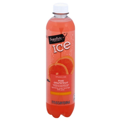 Signature SELECT Water Sparkling Ice Pink Grapefruit 17 Fl. Oz. Vons