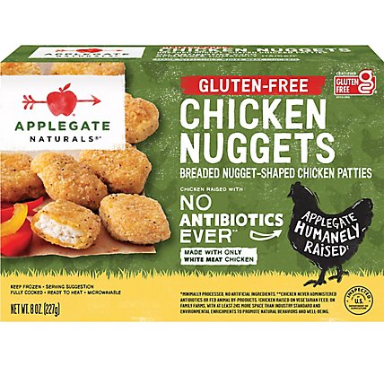 Applegate Natural Gluten-Free Chicken Nuggets Frozen - 8oz - Image 2