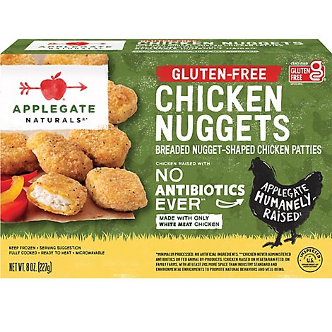 Applegate Natural Gluten-Free Chicken Nuggets Frozen - 8oz
