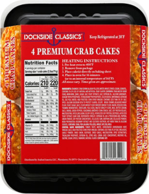 Dockside Classics Crab Cakes Premium 4 Count - 12 Oz - Image 5