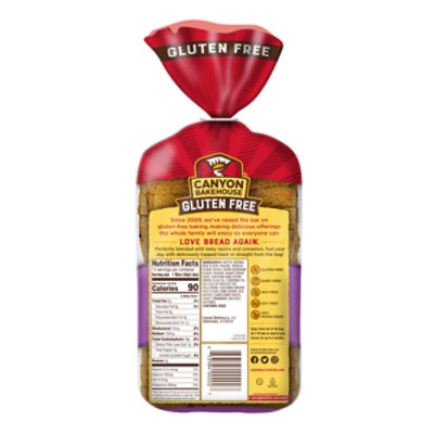 Canyon Bakehouse Bread Cinnamon Raisin Gluten Free - 18 Oz - Image 5