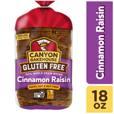 Canyon Bakehouse Bread Cinnamon Raisin Gluten Free - 18 Oz