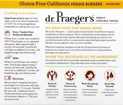 Dr. Praegers Veggie Burgers California 4 Count - 11 Oz - Image 6