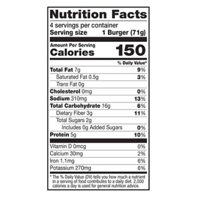 Dr. Praegers Veggie Burgers Black Bean Quinoa - 4-2.5 Oz - Image 3