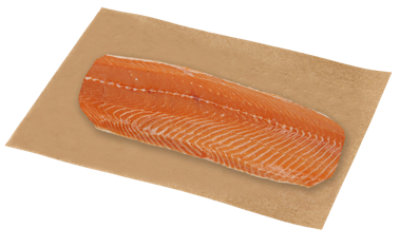 Seafood Counter Fish Salmon Atlantic Fillet Verlasso Brand Color Added Fresh - 1.00 LB