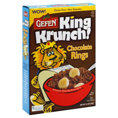 Gefen King Krunch Chocolate Rings - 5.5 Oz