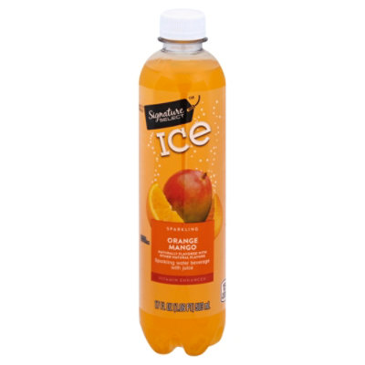 Signature SELECT Water Sparkling Ice Orange Mango - 17 Fl. Oz.