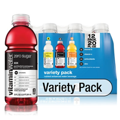 vitaminwater Zero Water Beverage Nutrient Enhanced Variety Pack - 12-20 Fl. Oz. - Image 1