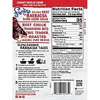 Frontera Sauce Slow Cook Barbacoa Red Chile Beef Mild Pouch - 8 Oz - Image 6